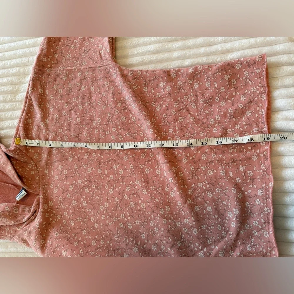 Old Navy Pink Floral Girls Sweatshirt Hoodie